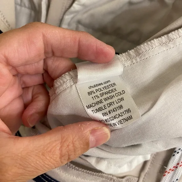 CHUBBIES 6” EVERYWEAR SHORTS MENS SMALL TAN DRAWSTRING EVERYDAY CASUAL SHORT EUC - Picture 4 of 15